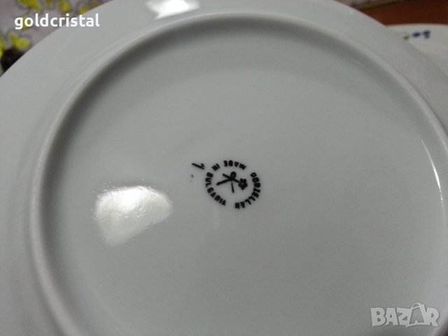 Стар български порцелан чинии , снимка 5 - Антикварни и старинни предмети - 43689352