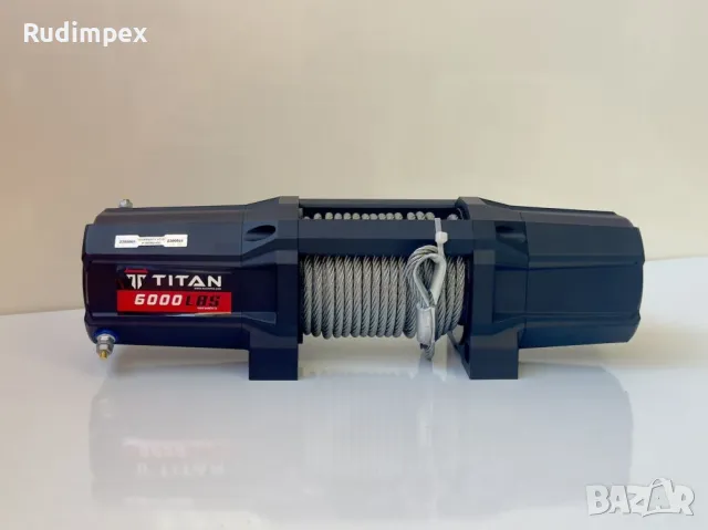 Лебедка 6000 либри (2727кг.), 12V, електрическа, Titan, снимка 7 - Индустриална техника - 43117921