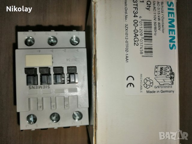 КОНТАКТОРИ SIEMENS 3RT1016-2BB42 , MOELLER DIL R22, DIL M9, M7, 00M-10...., снимка 12 - Друга електроника - 20052098