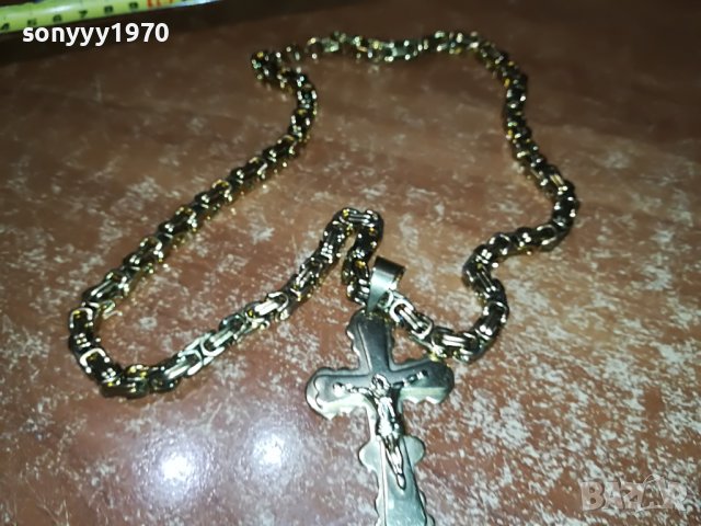 ЛАНЕЦ ЗА ВРАТА-ЦВЯТ ЗЛАТО 2808221003, снимка 6 - Колекции - 37822372