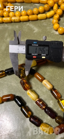 Броеница кехлибар 45 зърна, снимка 6 - Антикварни и старинни предмети - 52726680