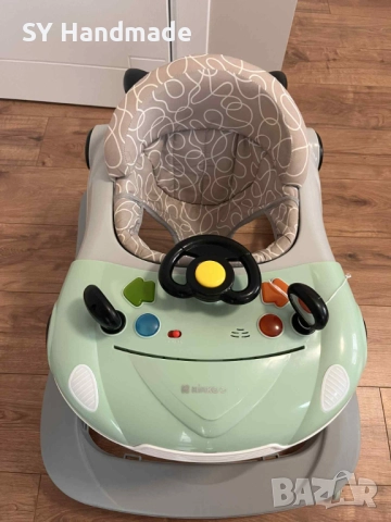 KIKKA BOO Проходилка CAR MINT/GREY, снимка 3 - Проходилки - 52099475