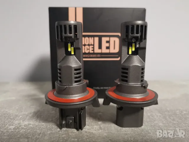 Лед крушки Н1 Н3 Н7 НВ3 НВ4 Н11 Н13 - 12V , 27W, 5600LM, снимка 2 - Аксесоари и консумативи - 49093784