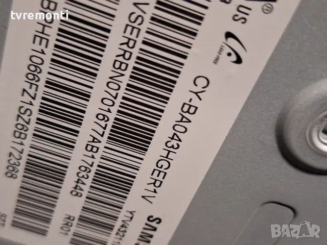 MAIN BOARD, BN9650990D,BN96-50990D, for ,SAMSUNG UE43AU7172U, снимка 8 - Части и Платки - 48265271