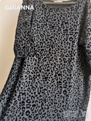 СТРАХОТНА ТУНИКА С ТЮЛ И КАДИФЕ РАЗМЕР 2XL-3XL, снимка 6 - Туники - 37687754