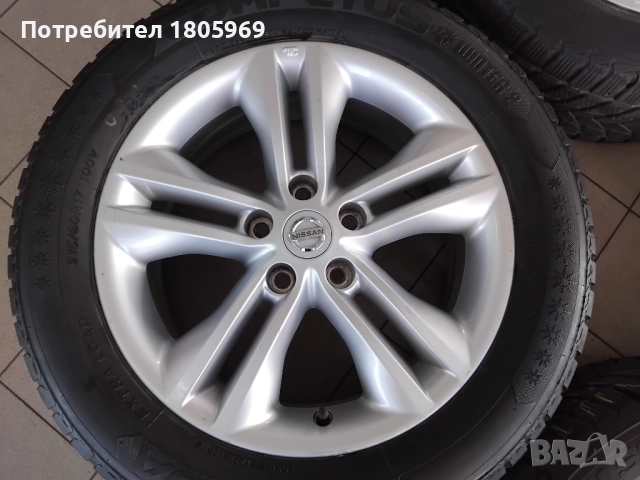 4бр. ал. джанти Nissan (оригинални) 5x114,3 , 6,5x17 , ET40 , централен отвор 66,1мм, снимка 2 - Гуми и джанти - 51809942
