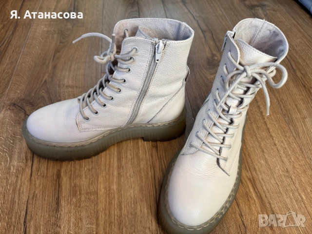 Кожени кубинки Steve Madden Skylar, снимка 8 - Дамски боти - 52955185