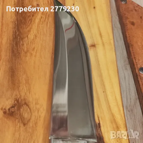 Ловен нож много масивен с дръжка от рог на Елен. Нов!, снимка 12 - Ножове - 49909678