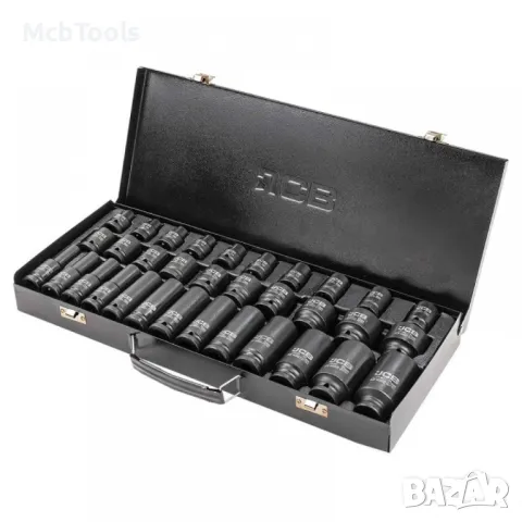 Комплект ударни вложки 33 части 1/2 ( 8 - 32 мм ) JCB, снимка 2 - Други инструменти - 49290368