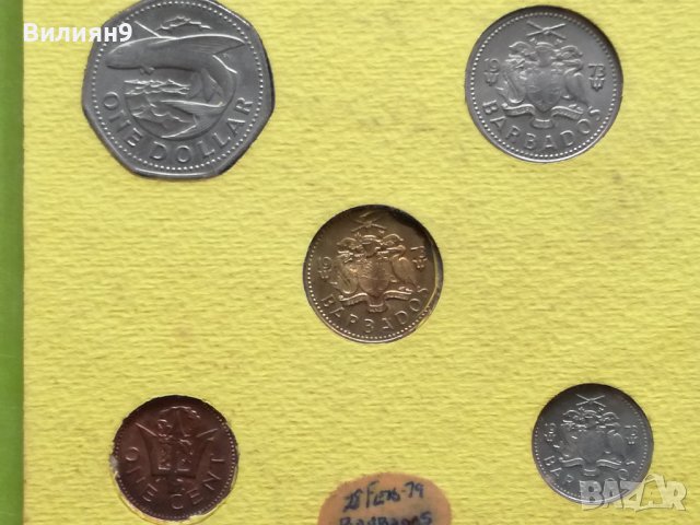 Сет разменни монети Барбадос 1973 BU , снимка 5 - Нумизматика и бонистика - 38165616