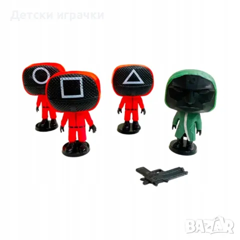 Фигурки Скуид гейм Squid Game 4 в комплект , снимка 2 - Фигурки - 49270322