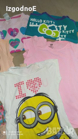 122-128 Лот детски тениски с къс ръкав, снимка 4 - Детски тениски и потници - 37058432