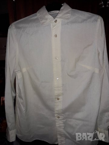 Дамска риза с копчета и якичка светло лимонено жълто