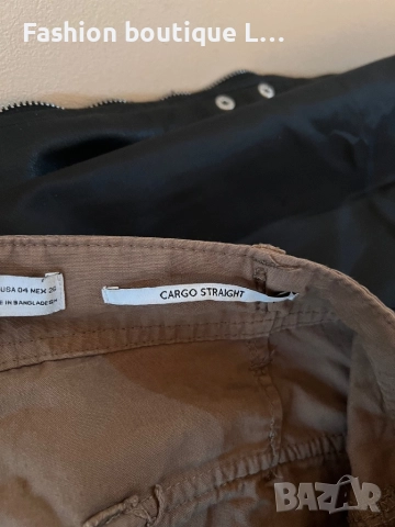 Bershka Кафяв карго панталон S размер с джобове 🤎, снимка 7 - Панталони - 52825651