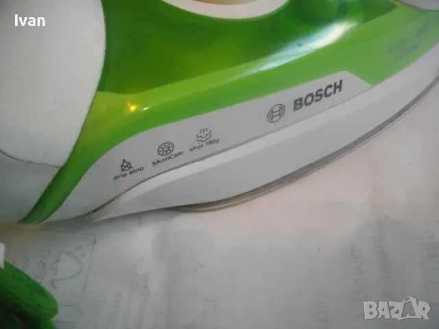 BOSCH 9310 ИСПАНСКА ЕЛЕКТРИЧЕСКА ПАРНА ЮТИЯ ПОЧТИ НОВА ОТЛИЧНА БОШ ВИСОК КЛАС, снимка 3 - Ютии - 48329456
