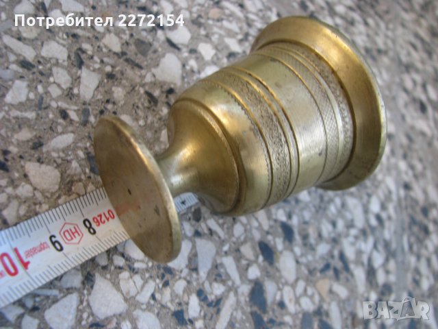 Аптекарско бронзово хаванче , снимка 4 - Антикварни и старинни предмети - 28458100