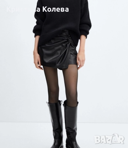 Дамска пола-панталон Mango, снимка 4 - Поли - 52864405