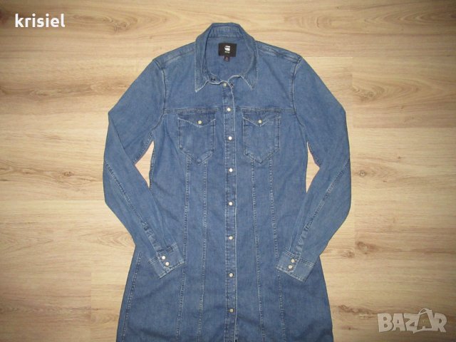 G-star --Страхотна рокля--М номер--модел TACOMA SLIM FLARE DRESS L/J, снимка 5 - Рокли - 35254844