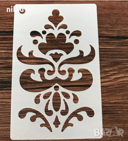 Орнаменти прав стенсил шаблон украса за торта и др