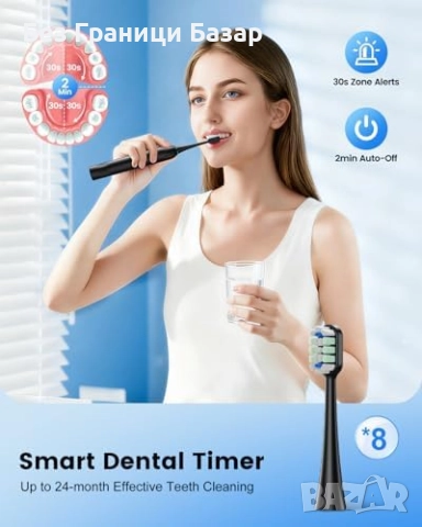 Нова Електрическа четка за зъби с дълбоко почистване и свеж дъх уста