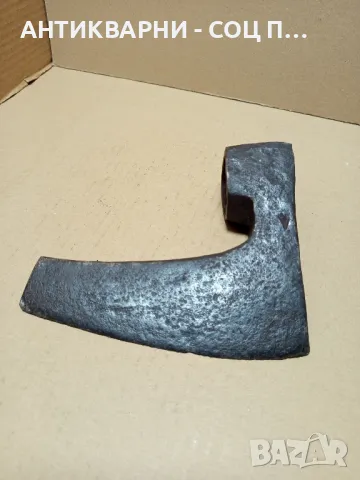Соц Стара Ръчно Кована Брадва Номер 11 Тегло 1.600кг., снимка 4 - Антикварни и старинни предмети - 49731959