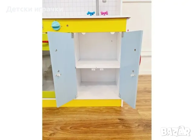 Детска Дървена Кухня с котлони и мивка , снимка 2 - Други - 48646707