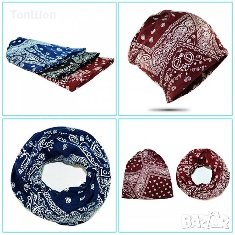 Beanie Бандана сълзи ( Шапка , Шал ), снимка 6 - Шапки - 27438381