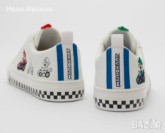 сникърси ZARA  Mario Kart Toddler Nintendo Sneaker номер 36 , снимка 6 - Детски обувки - 33382996