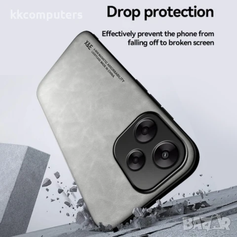 Xiaomi Redmi Note 14 5G Удароустойчив Кожен Калъф и Протектор, снимка 7 - Калъфи, кейсове - 50904560