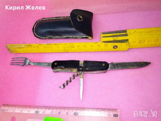INOX Старо НЕМСКО БОЦМАНСКО МНОГОФУНКЦИОНАЛНО ДЖОБНО НОЖЧЕ Рядък КОЛЕКЦИОНЕРСКИ МОДЕЛ в КАЛЪФ 43163, снимка 5 - Други ценни предмети - 44010249