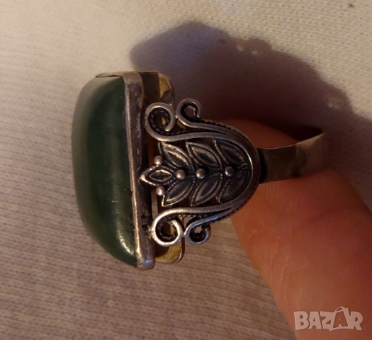 Сребърен мъжки пръстен, снимка 2 - Пръстени - 51659947