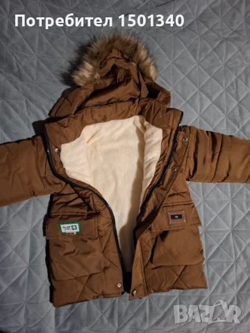 Зимно яке с пухена подплата 110см, снимка 2 - Детски якета и елеци - 52727189