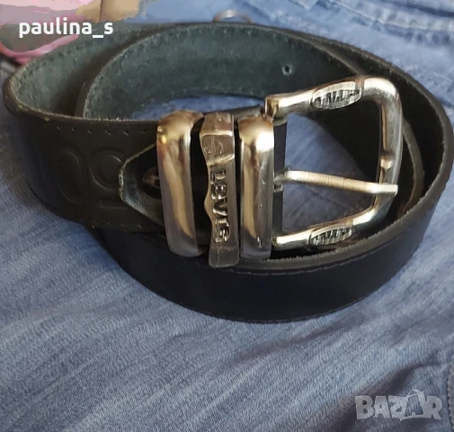 Три броя / Естествена кожа / Дизайнерски винтидж колан "Tiger", "Pieces" и "Levi's" , снимка 18 - Колани - 28132602