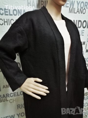 Черно манто S, снимка 2 - Палта, манта - 27047074
