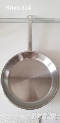 професионален стоманен тиган Stainbach, снимка 3 - Съдове за готвене - 51015262