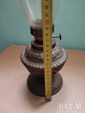 Стара газова лампа, снимка 3 - Антикварни и старинни предмети - 43347659