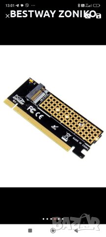 M.2 към PCIE x16 Адаптерна карта Pci-e към m.2 NVMe SSD адаптер m2  PCI Express 3.0 x4 2230-2280