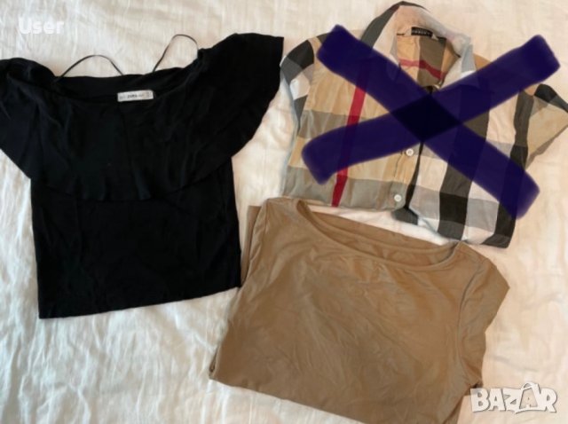 Потник Блуза Zara Bershka Armani Burberry , снимка 9 - Потници - 36600515