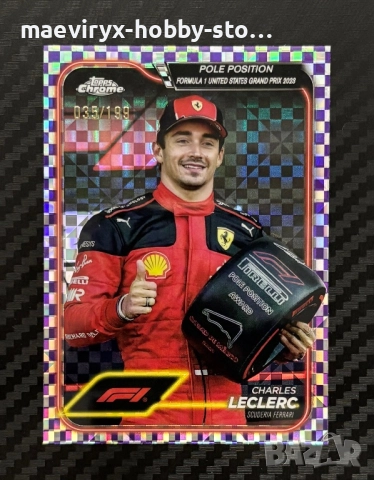 Topps Chrome Formula 1 (2024) - Charles Leclerc/Чарлс Леклърк #155 035/199