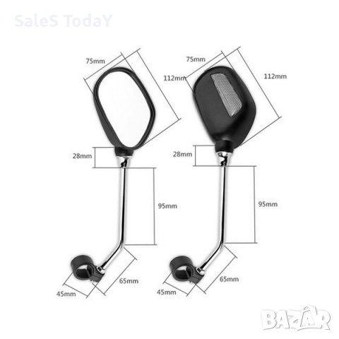 Огледала за колело, със светлоотразителна лента, 2бр., снимка 3 - Части за велосипеди - 37387227