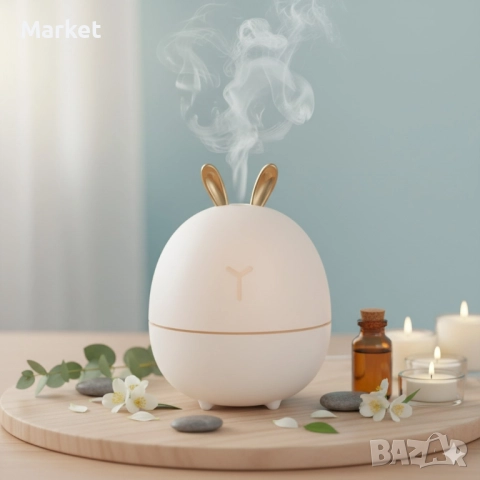 Мини овлажнител с етерично масло и ароматерапия