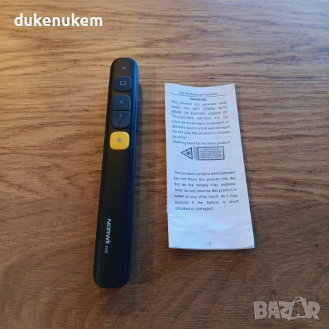 Безжичен презентатор с лазер и управление на звука, снимка 6 - Друга електроника - 53186456