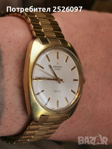 Колекционерски механичен часовник Zenith Sporto 28800, снимка 10 - Мъжки - 51269583
