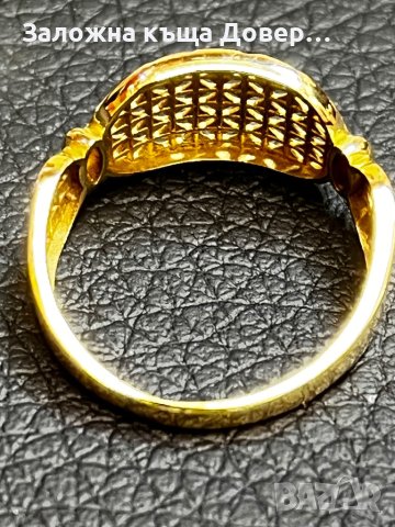 Златни пръстени Синджир злато 14 карата 585 gold prasten lanec, снимка 3 - Пръстени - 43718025