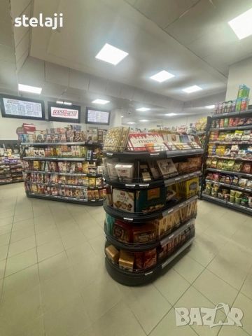 Заоблени рафтове за островен стелаж - гондола., снимка 10 - Стелажи и щандове - 49447938