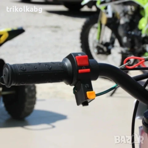 Детски Кросов Мотор 50сс кубика RED с електрически стартер, снимка 6 - Мотоциклети и мототехника - 51343687