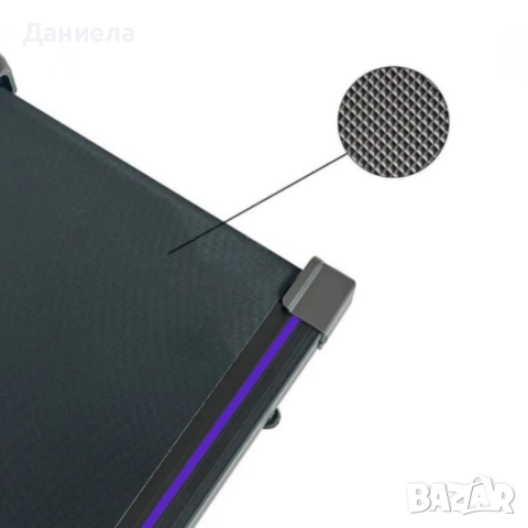 Компактна пътека за бягане с дистанционно – Тиха, тънка и идеална за дом и офис, снимка 5 - Фитнес уреди - 52764041