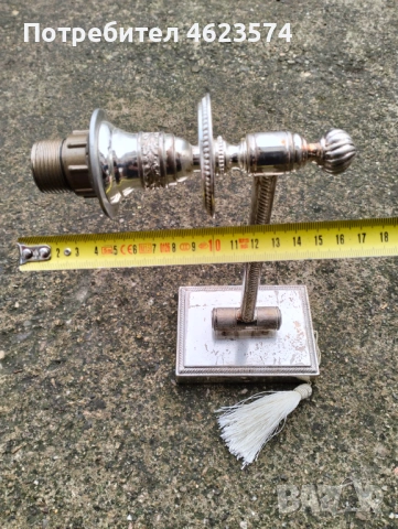 Посребрен аплик за стена, снимка 6 - Антикварни и старинни предмети - 53392859