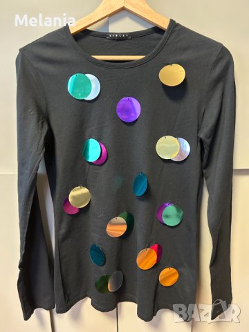 Лот от две весели блузи- Sisley и Rossalita, р-р S, снимка 8 - Блузи с дълъг ръкав и пуловери - 43633754