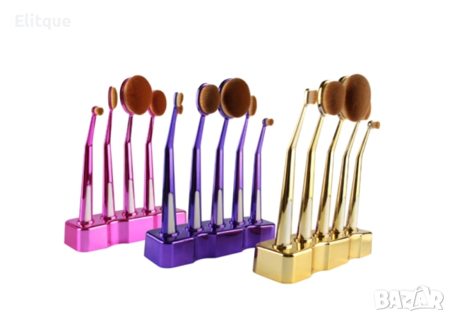 Ретро колекция козметични четки с поставка Maange HZS27, снимка 6 - Други - 52830539